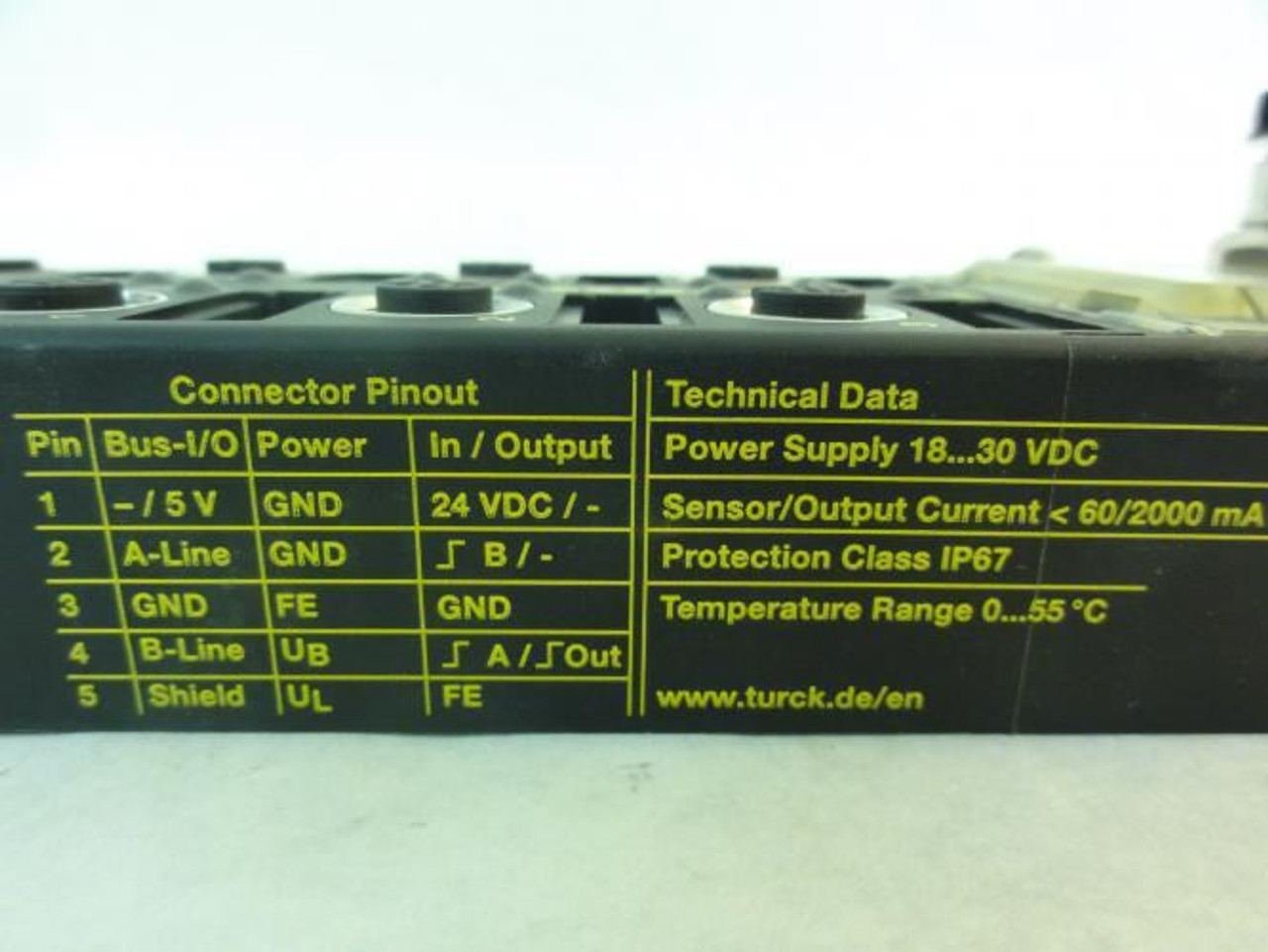 Turck 6825322; Bus Interface I/O Station; 18-30VDC