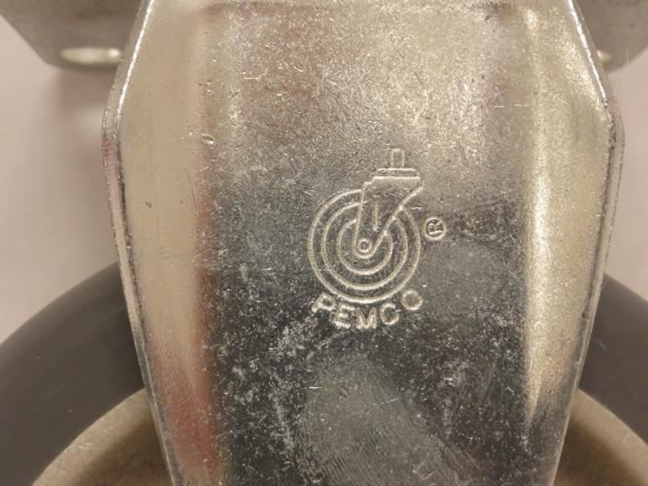 Pemco 83184E; Poly Wheel With Frame/Castor; Rigid 5" OD