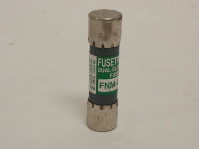 Fusetron FNM-6-1/4; Time Delay Fuse 6.25A; 125Vac; Nonindicating