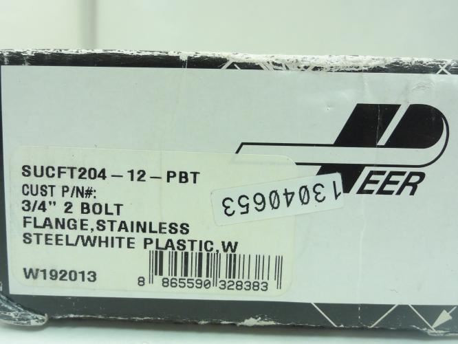 Peer UCFT204-12-PBT; Flange Bearing; 3/4"ID; 2-Bolt