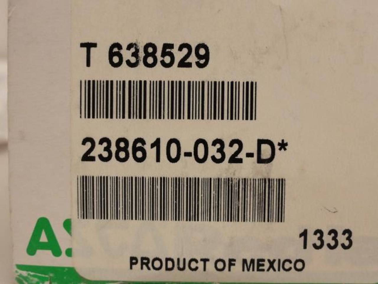 ASCO 238610-032-D; Solenoid Coil; 110/120V @ 50/60Hz