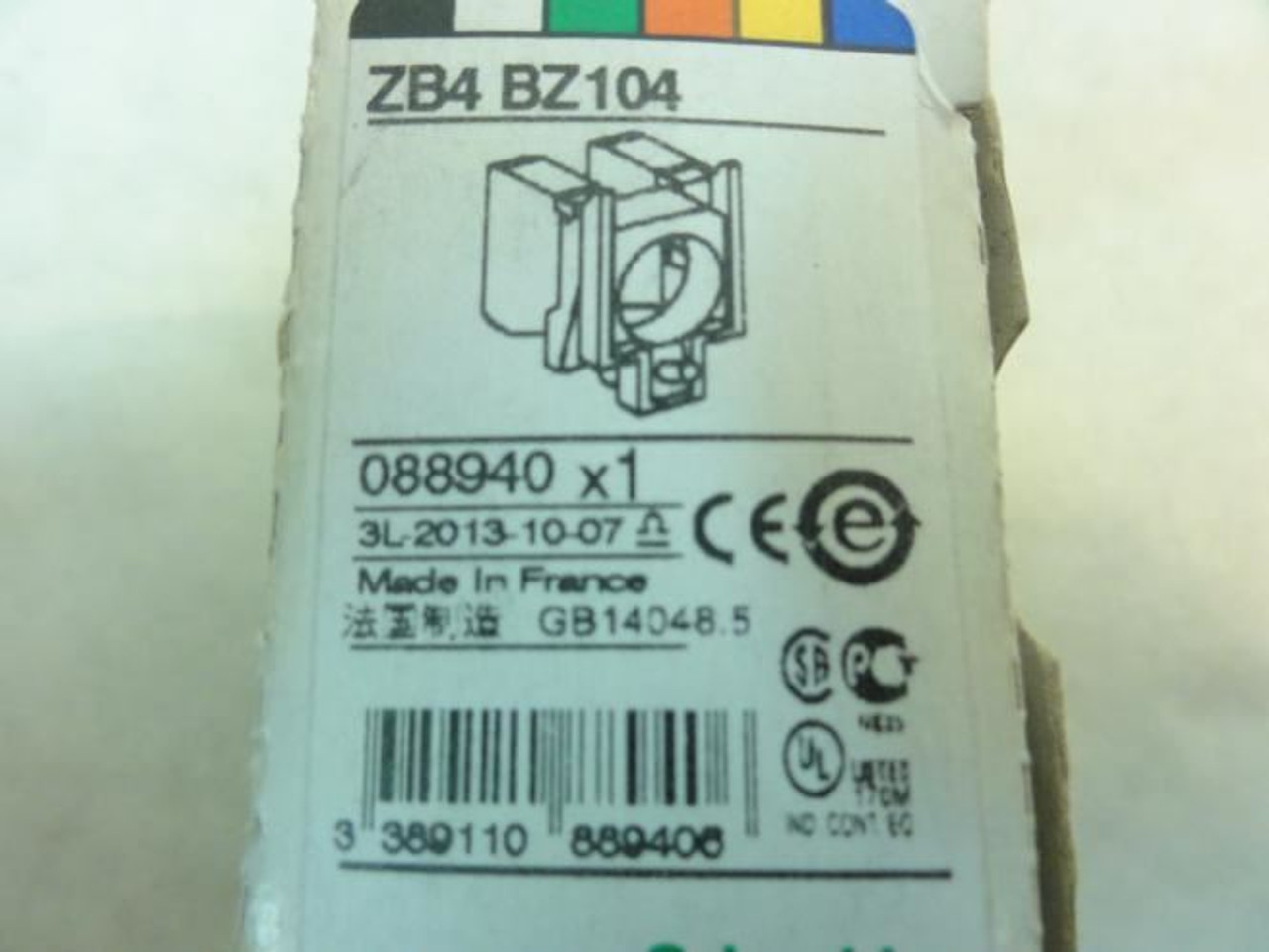 Schneider ZB4BZ104; Contact Block; 2NC