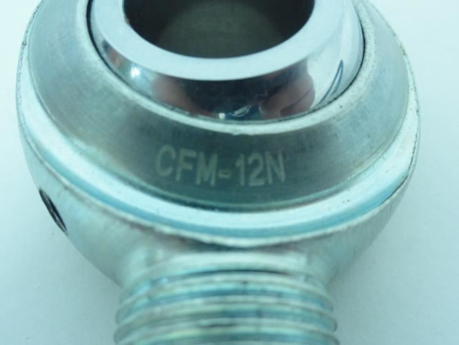 Sealmaster CFM-12N; Spherical Rod End; 0.75" Bore; No Zerk