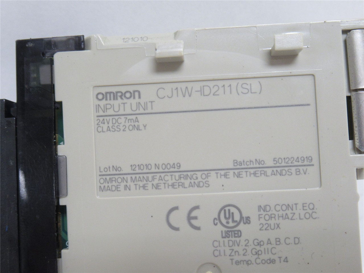 Omron CJ1W-ID211; Input Unit; 7mA; 24VDC