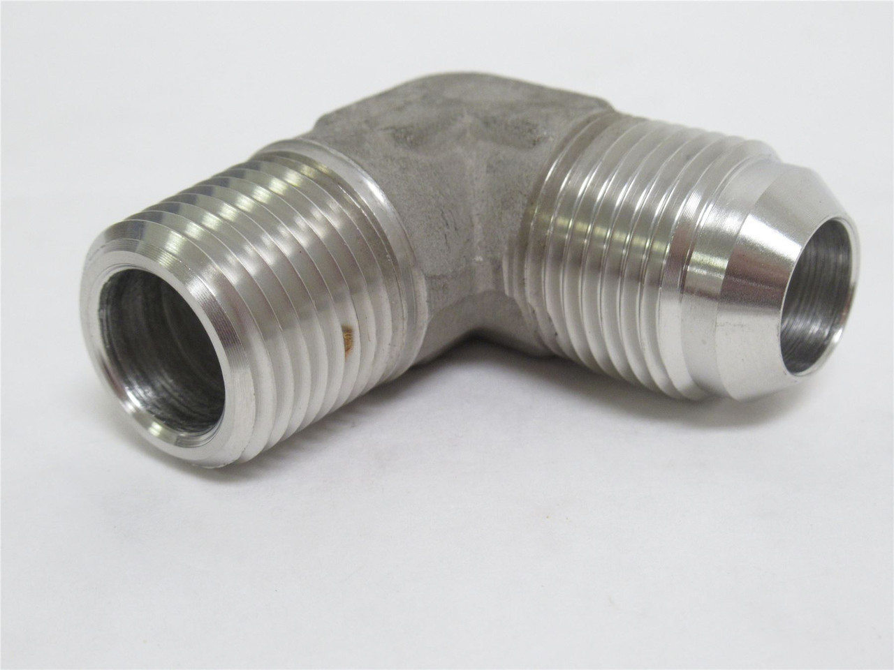 Parker 10 CTX-SS; Hydraulic 90 Deg Elbow SS; 5/8 JIC x 1/2 NPT