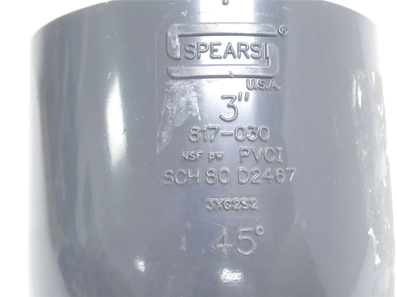 Spears 817-030; PVCI Elbow; 45Deg; Sch: 80; Size: 3 Socket