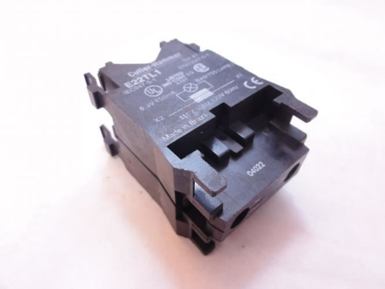 Cutler-Hammer E22TL1; Push-Pull Light Unit; NO Bulb