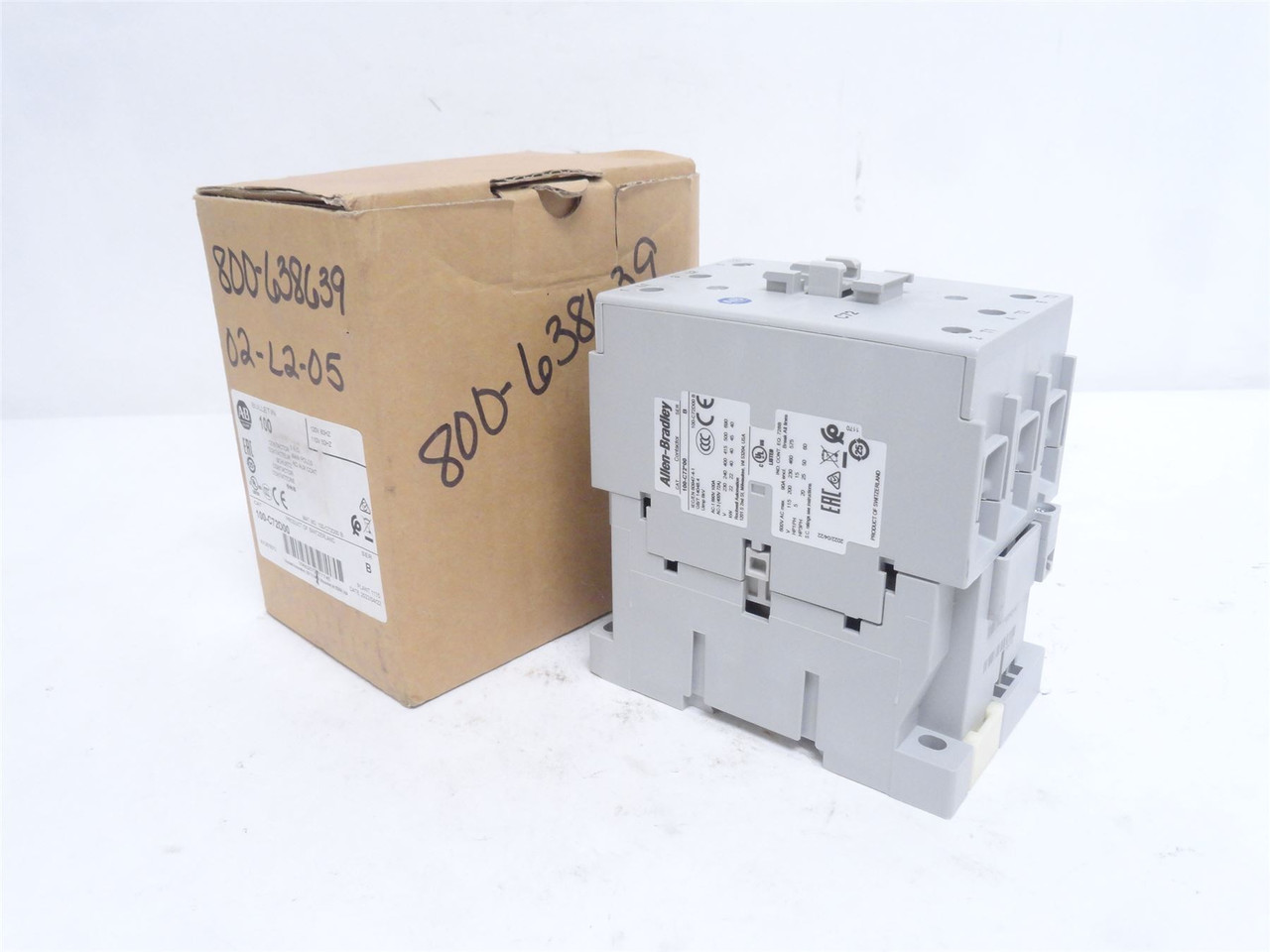Allen-Bradley 100-C72D00; Contactor; 3P 90A 600V; Coil 120VAC