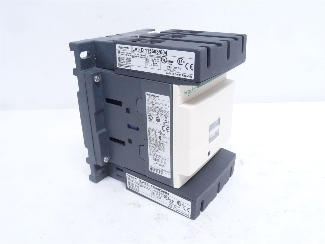 Schneider LC1D115G7; Contactor 115A; 3P; 1000VAC; Coil 120VAC