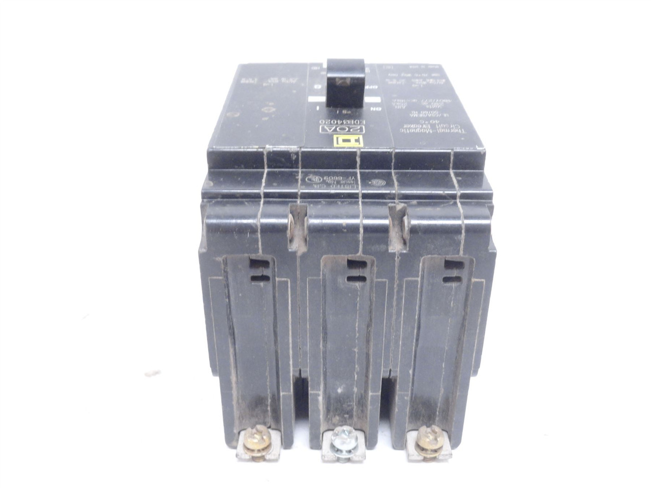 Square D EDB34020; Circuit Breaker; 20A; 3P; 277/480VAC