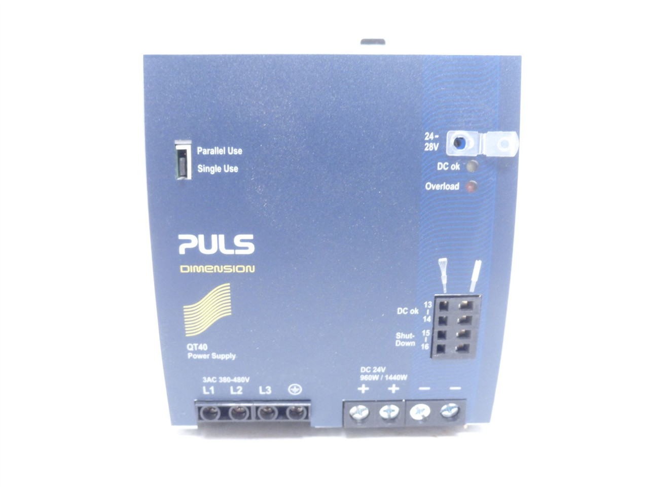 Puls QT40.241; Power Supply; 380-480VAC In; 24-28VDC Out