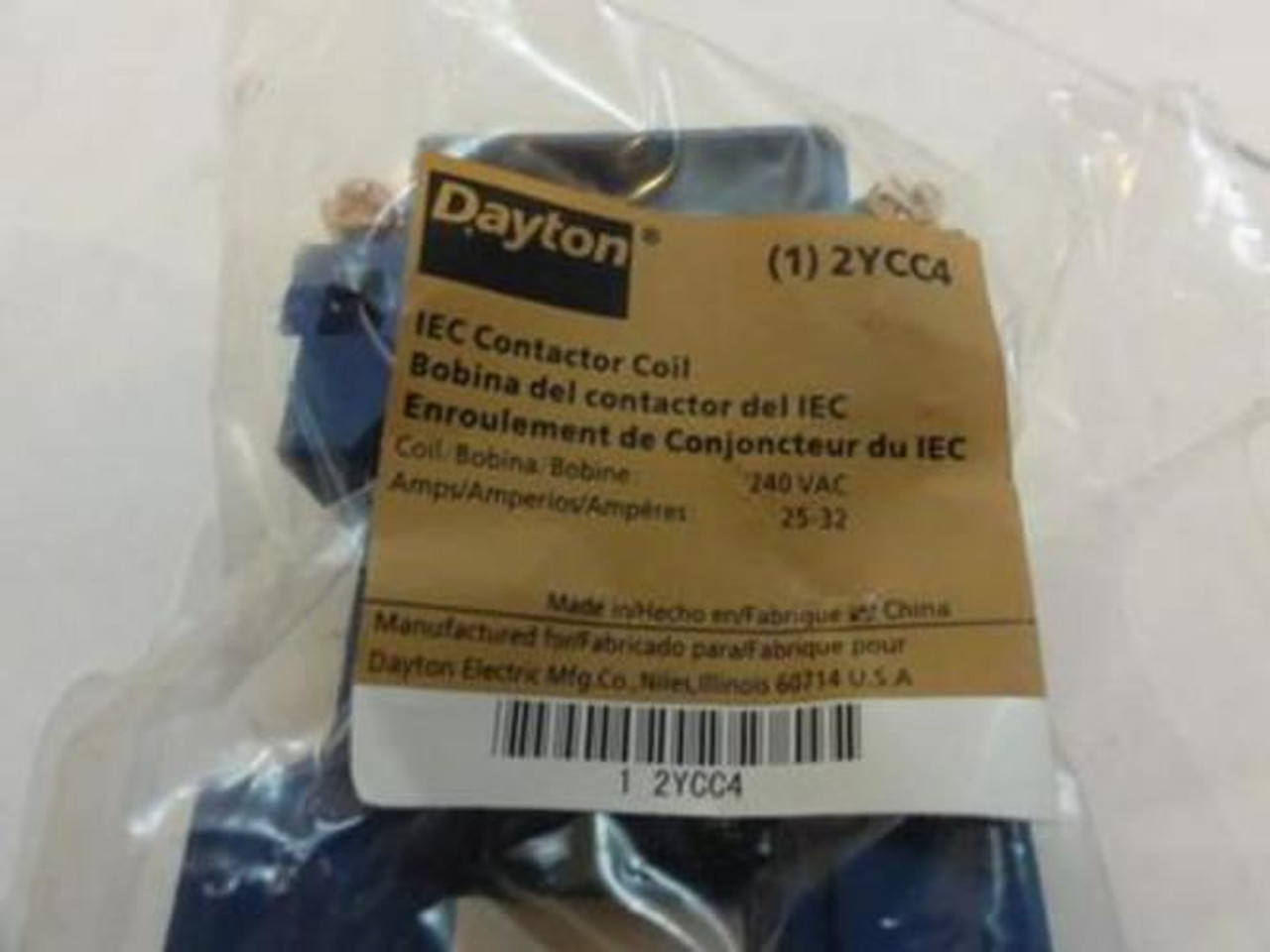Dayton  2YCC4; Operator Coil 240 Volts; 60 Hz