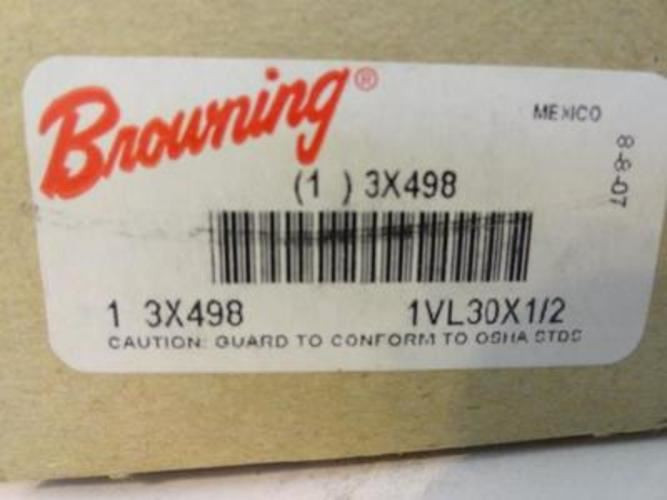 Browning 3X498; V-Belt Pulley 1/2"ID 2.87"OD