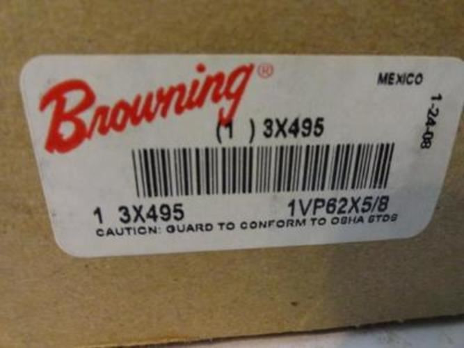 Browning 3X495; V-Belt Pulley 5/8"ID 5.95"OD 1-Groove