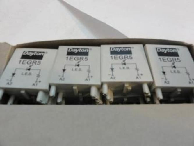 Dayton  1EGR5; Box of 20 Socket Module for Relays LED 2 Pin
