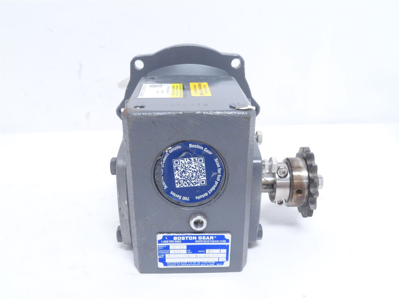 Boston Gear F715-20KT-B5-G2-T1; Speed Reducer 20:1 Ratio