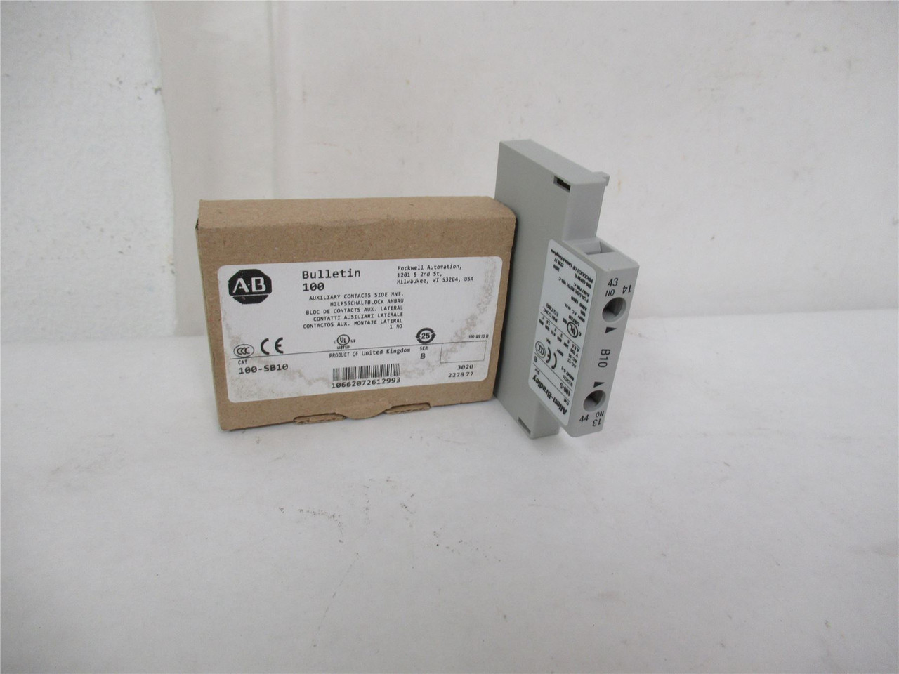 Allen-Bradley 100-SB10; Auxilary Contact 10A 600VAC