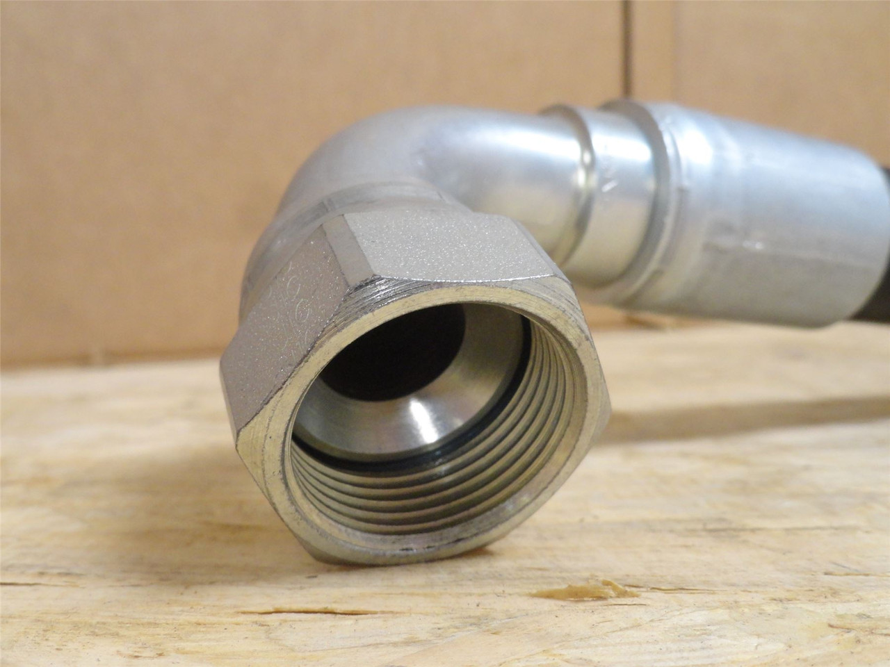 Formax 020603AA; Built Hose; 1 JIC 90Deg x 1 JIC; 33" Long