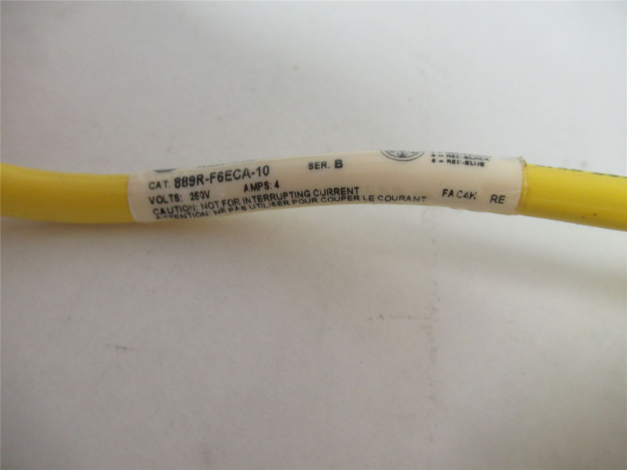 Allen-Bradley 889R-F6ECA-10; AC Micro Cable Female 10m 6 Pins