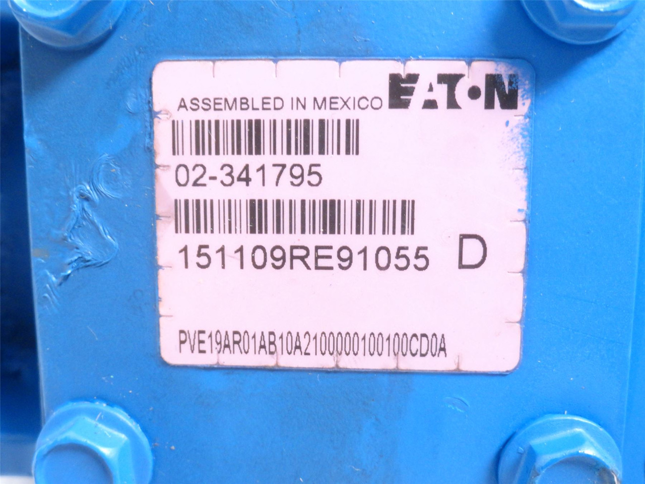 Eaton PVE19AR01AB10A2100000100100CD0A; Piston Pump 02-341795