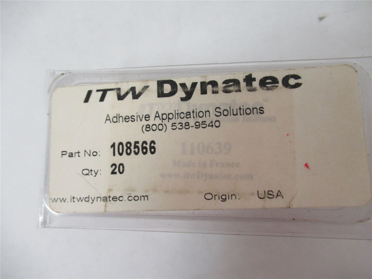 ITW Dynatec 108566; Lot-18 Fuses 6.3A 5mmx20mm