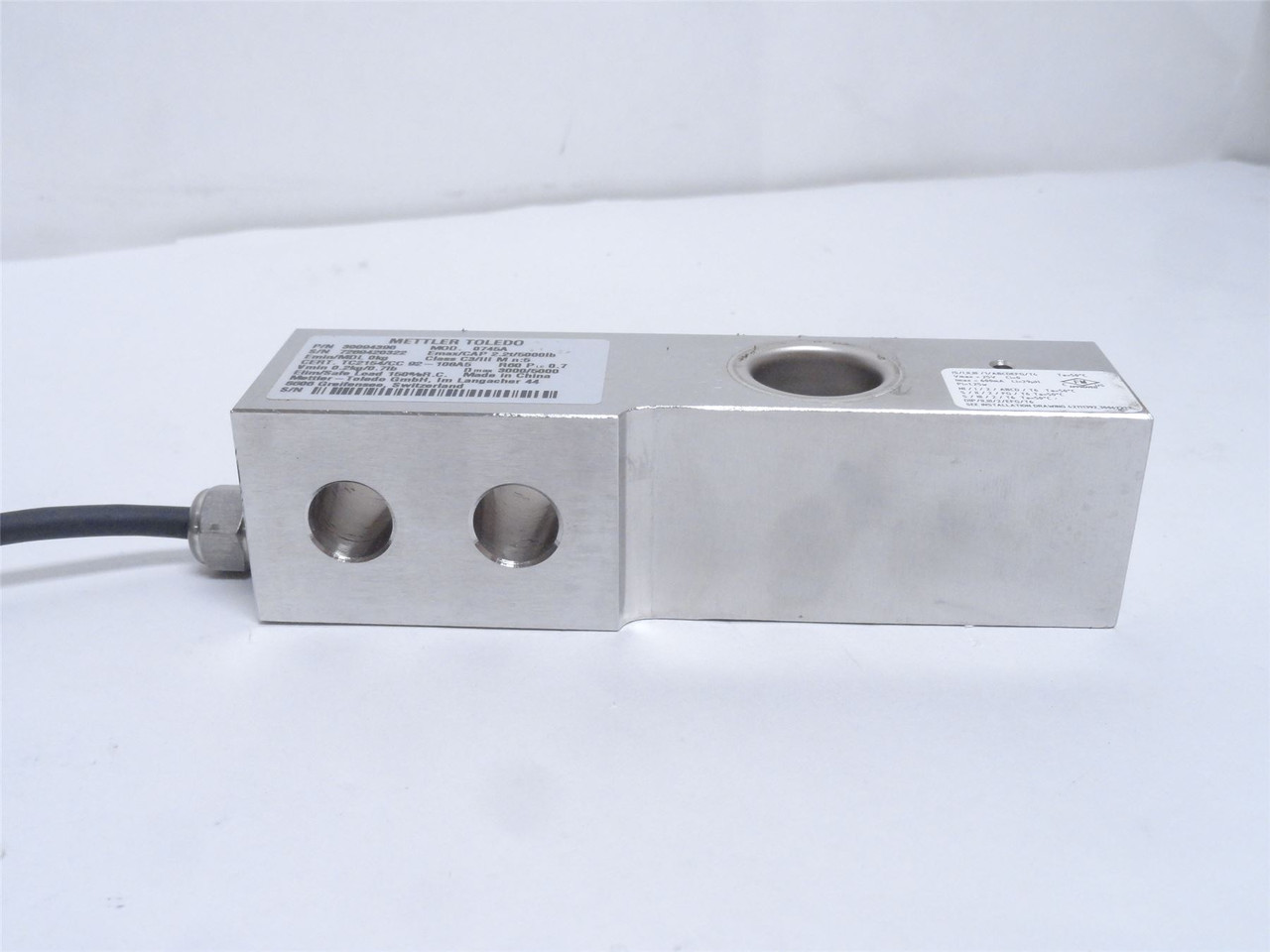 Mettler-Toledo 0745A-30094396; Load Cell 2.2t/5000LBS