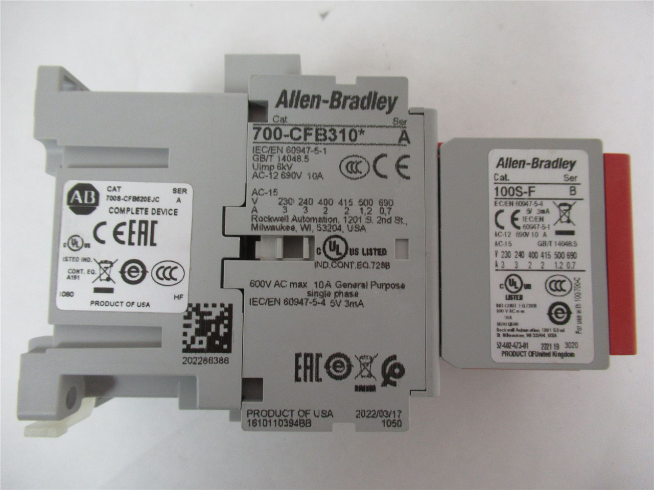 Allen-Bradley 700S-CFB620EJC; Safety ControlRelay  8 P 24 VDC