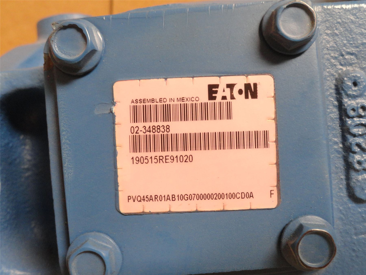 Eaton PVQ45AR01AB10G0700000200100CD0A; Piston Pump 02-348838