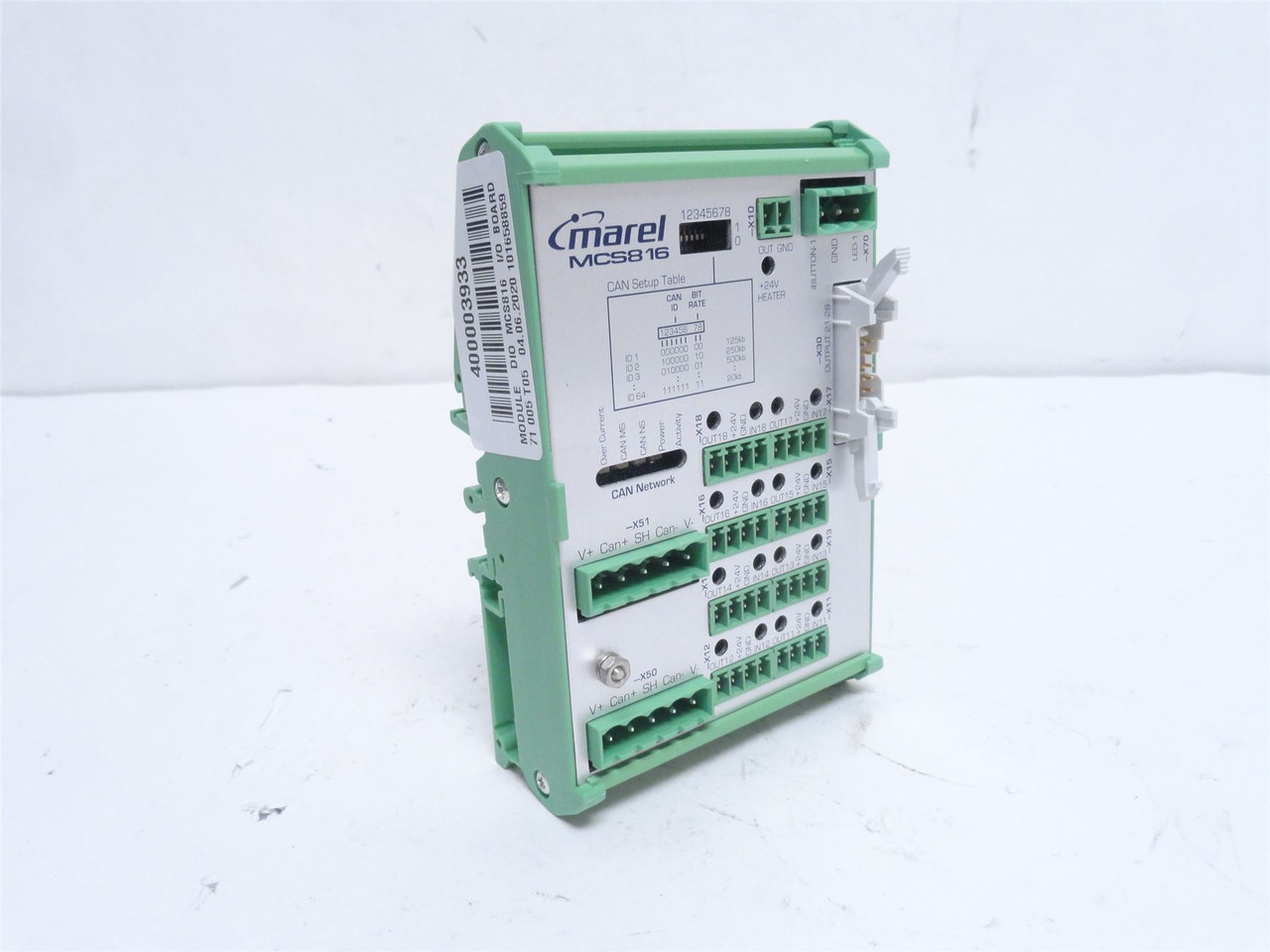 Marel 400003933; Sensor Input Board;  Module MCS816; 24VDC