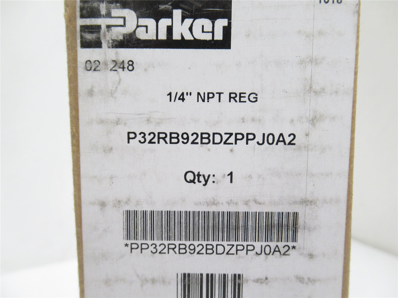 Parker P32RB92BDZPPJ0A2; Air Pressure Regulator 1/4NPT; 30PSI