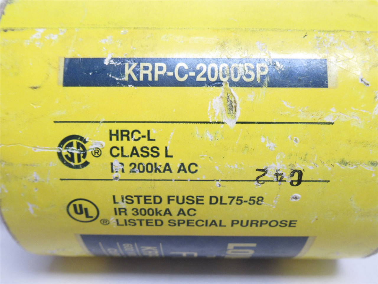 Bussmann KRP-C-2000SP; Time Delay Fuse; 600VAC/300VDC