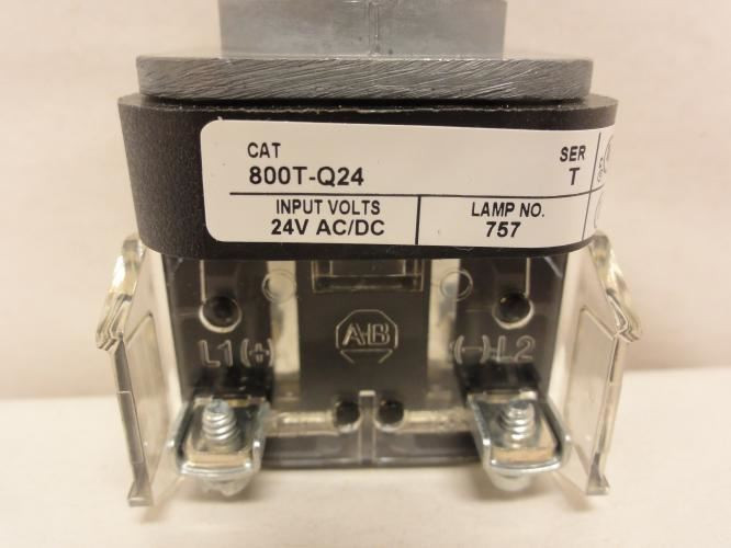 Allen-Bradley 800T-Q24; Pilot Light; 24VAC/DC; NO HARDWARE