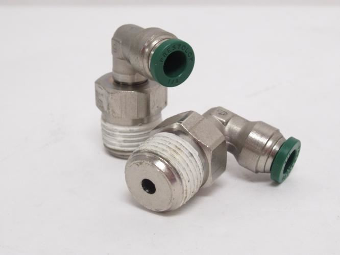 Parker W169PLP-4-6; Lot-2; Air Elbows; 90Deg; 1/4"PTC x 3/8NPT