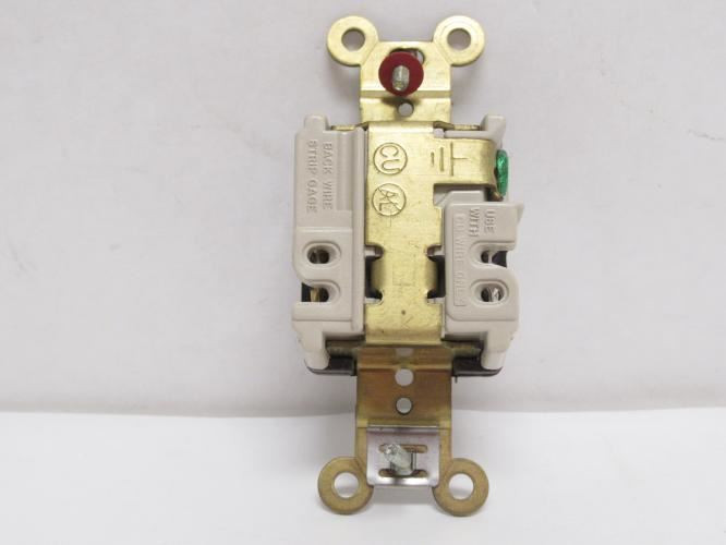 Hubbell HBL5261; Industrial Receptacle; Brown; 15A; 125VAC