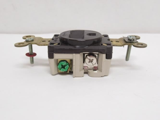 Hubbell HBL5261; Industrial Receptacle; Brown; 15A; 125VAC