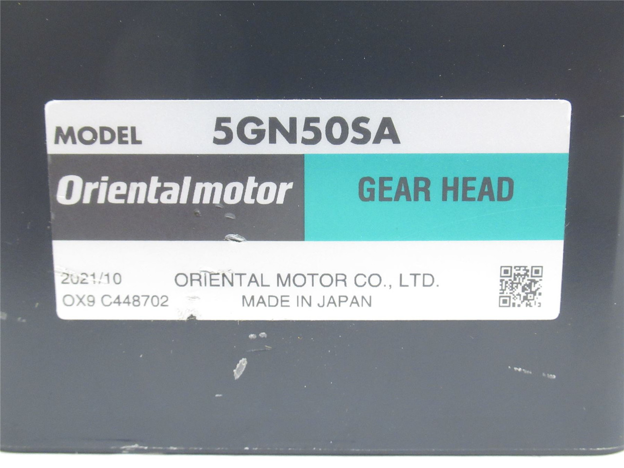 Oriental Motor 5GN50SA; Gearhead Parallel Shaft 50:1 Ratio