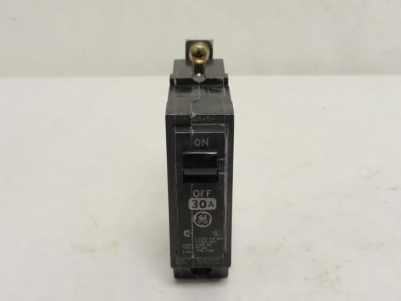 GE THQB1130; Circuit Breaker; 30A; 1P; 120/240VAC; Bolt-On