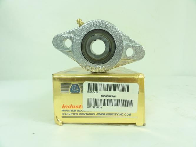 Hub City FB260NX5/8; Flange Block Bearing;5/8"ID; 2-Bolt Flange