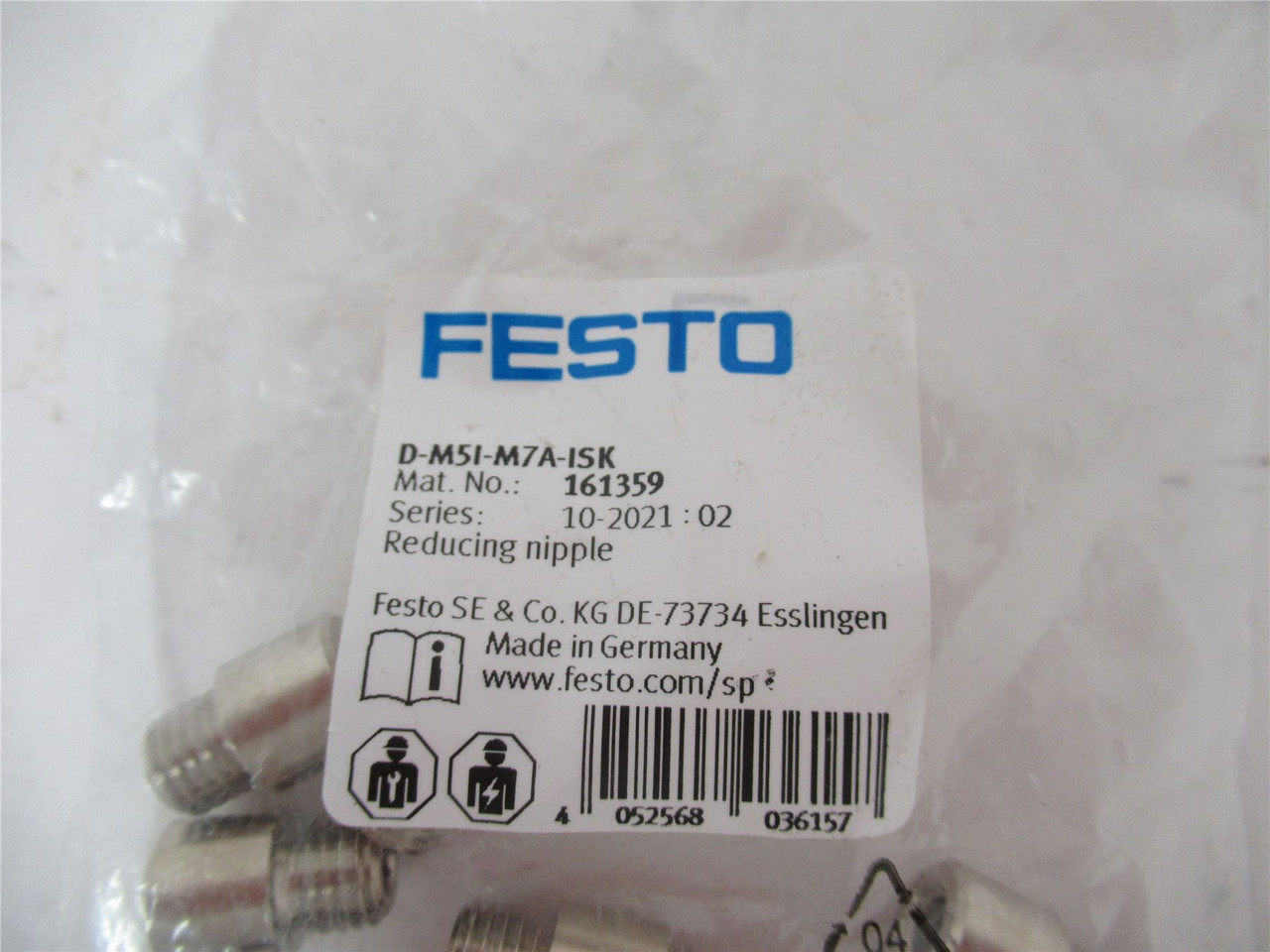 Festo D-M51-M7A-ISK; Bag-10 Reducing Nipple M5 to M7
