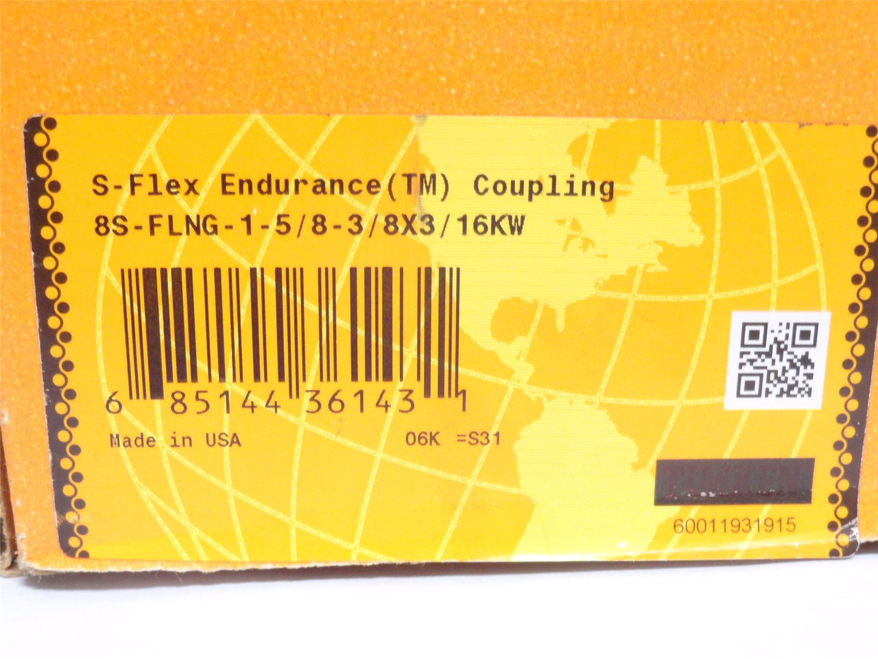 Lovejoy 8SX1-5/8; S-Flex Coupling Flange 1-5/8"ID Size 8