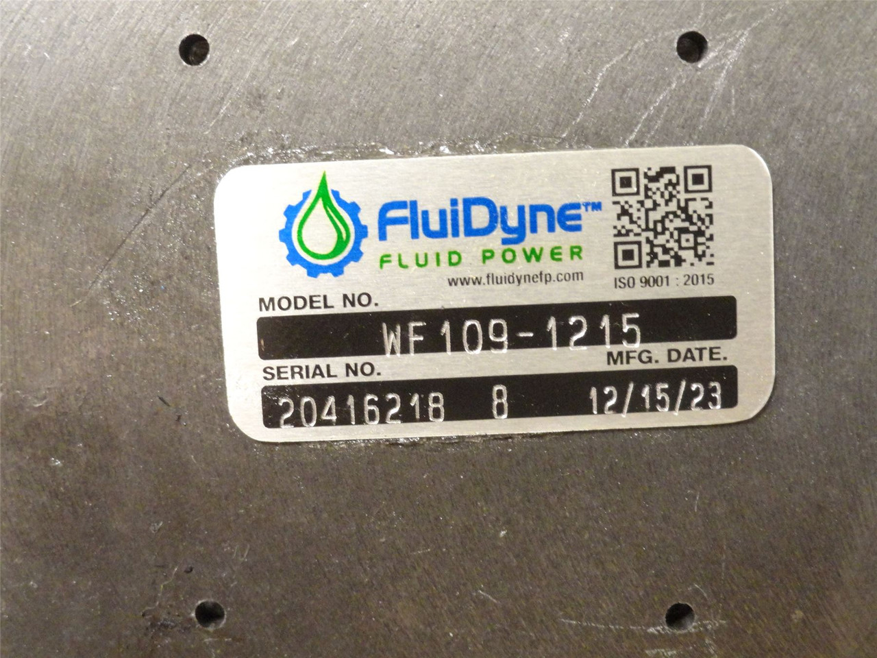 Fluidyne WF 109-1215; Motor; 630CC; 1-1/16-12 O'Ring Ports