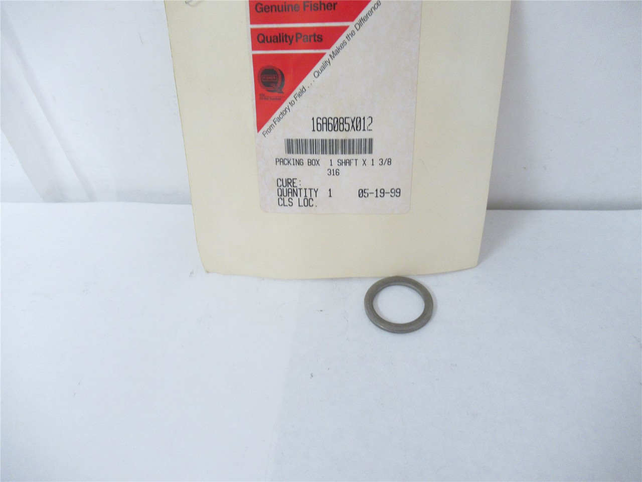 Fisher 16A6085X012; Packing Box 1 Shaft X 1 3/8"