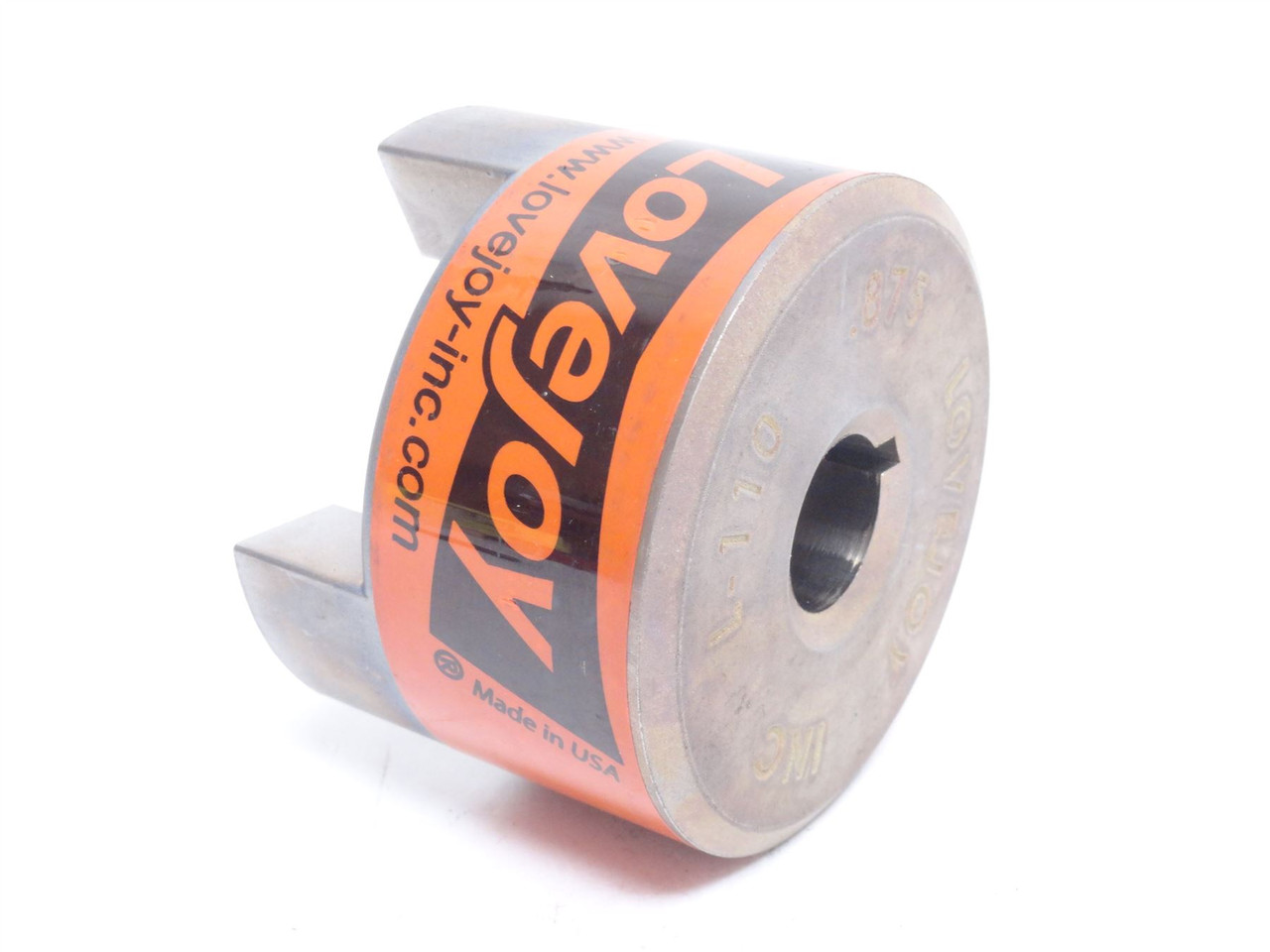 Lovejoy L110x7/8; Jaw Coupling Hub; 7/8"ID x 3.32"OD