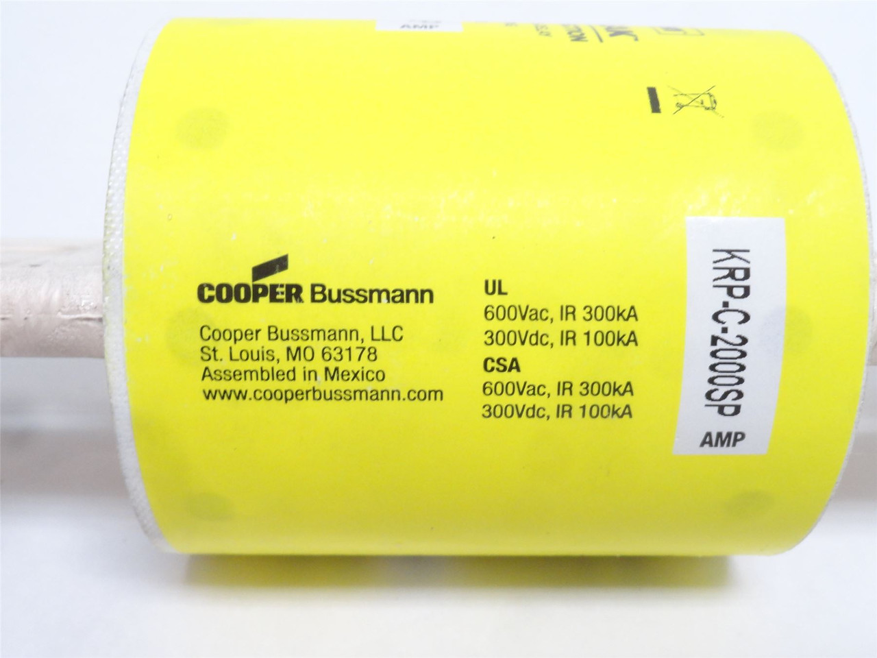 Bussmann KRP-C-2000SP; Time Delay Fuse; 2000A; 600VAC/300VDC