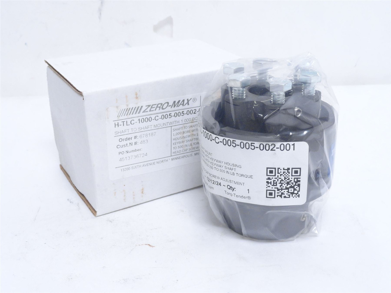 Zero-Max H-TLC-1000-C-005-005-002-001; Torque Limiter; 1"ID