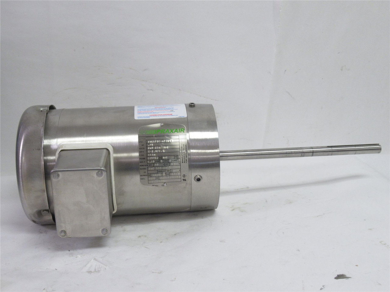Baldor 35E3731-073661; SS AC Motor 3/4HP; 208-230/460V; 3Ph