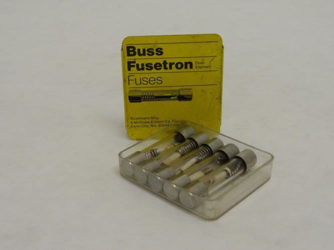 Bussmann MDL 1/2; Box-5; Time Delay Glass Fuse 1/2A; 250VAC