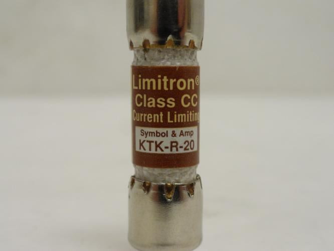 Bussmann KTK-R-20; Limitron Curent Limiting Fuse; 20A; 600VAC