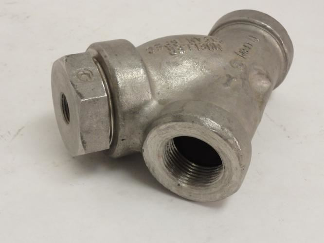 Mueller 581SS-1; Steam Y-Trap; SS; 1" NPT; 600WOG