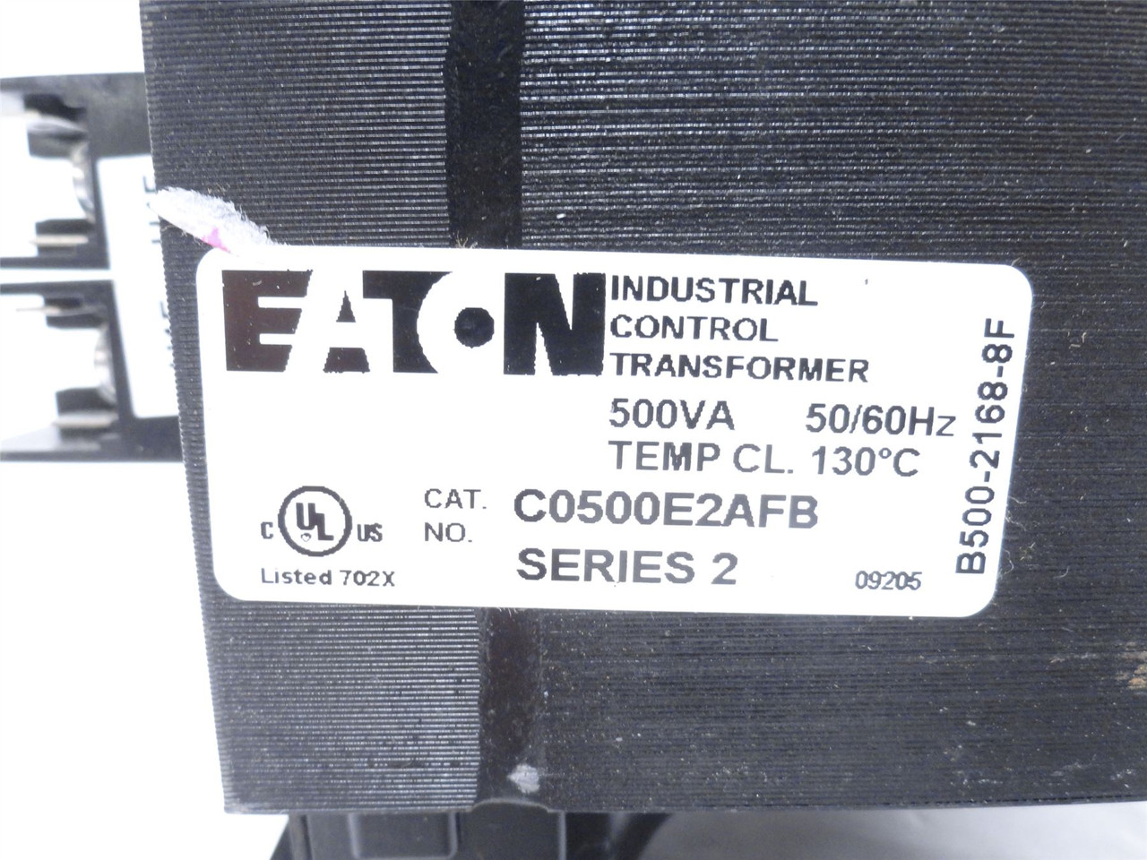 Eaton C0500E2A; Transformer. 500VA. 20VAC 4.2A Secondary